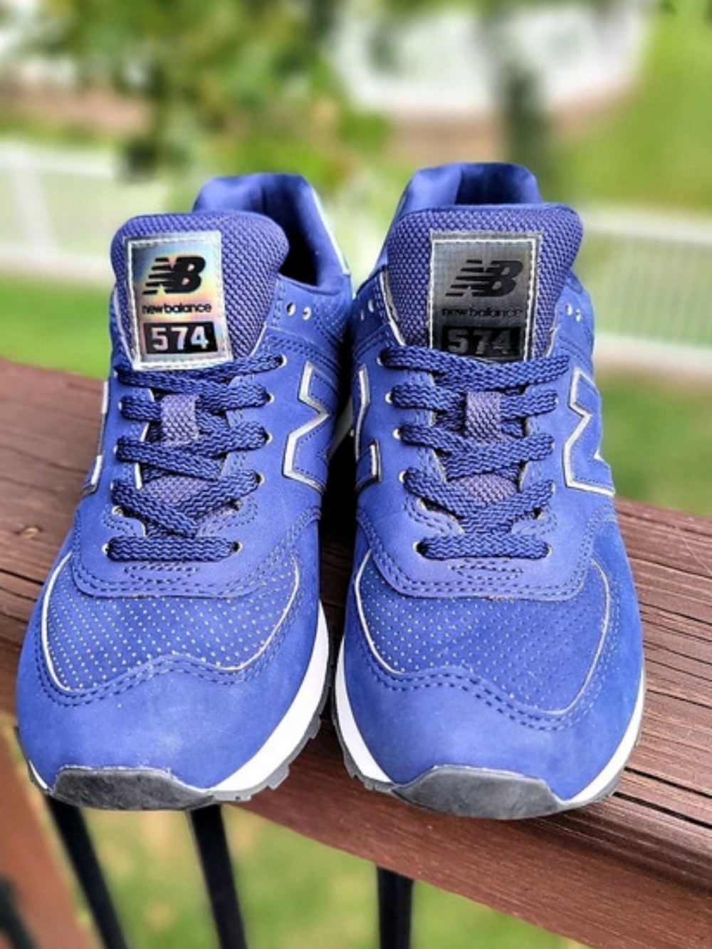 New Balance 574 Sneakers Blue & Gray Girls US 7.5